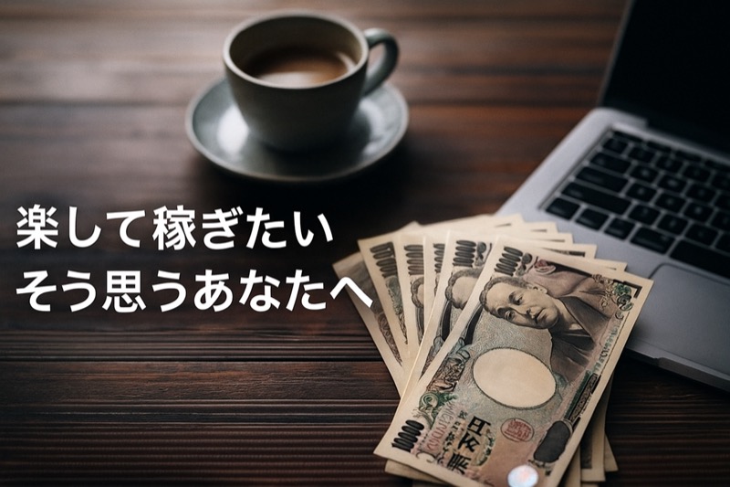 楽して稼ぎたいそう思うあなたへ