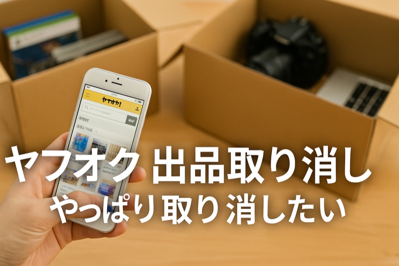 ヤフオク出品取り消しの方法