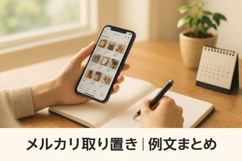 メルカリの取り置きの例文まとめ