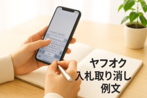 ヤフオク入札取り消し例【分